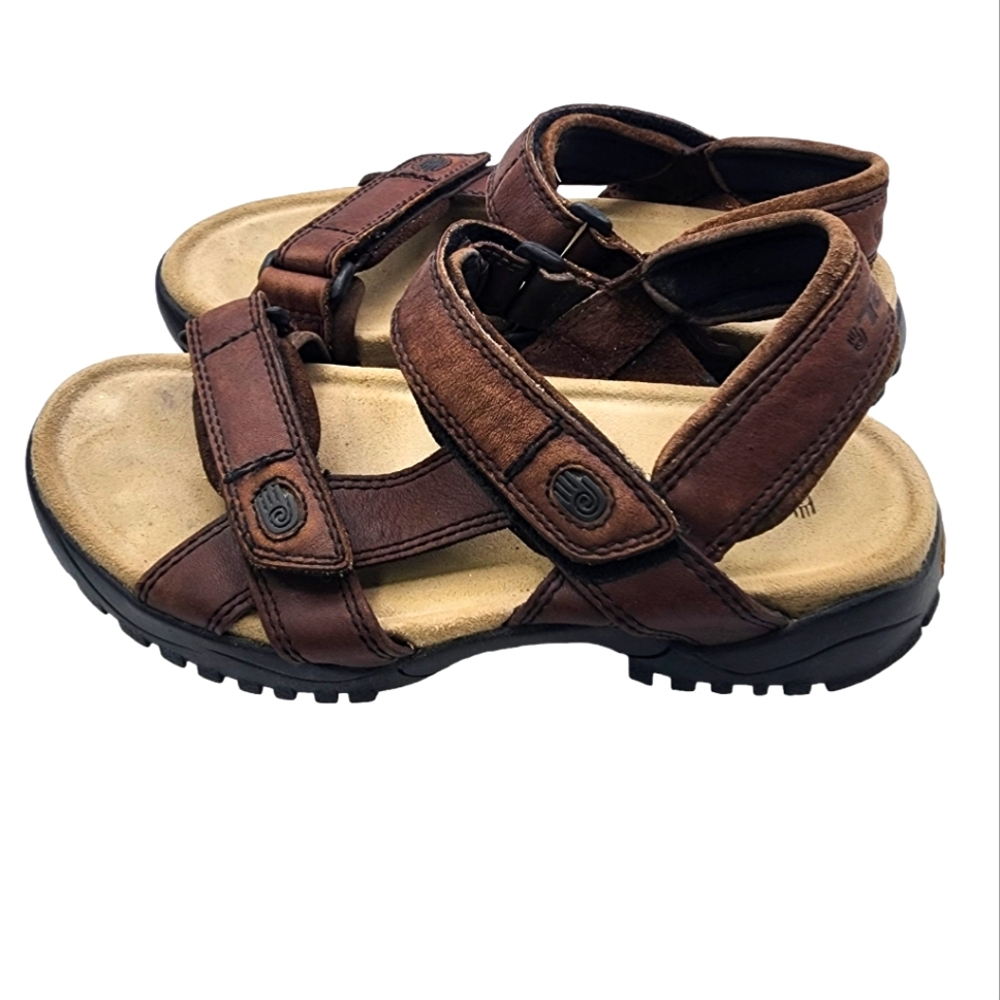 Brown Men's Leather Outdoor Sandals
